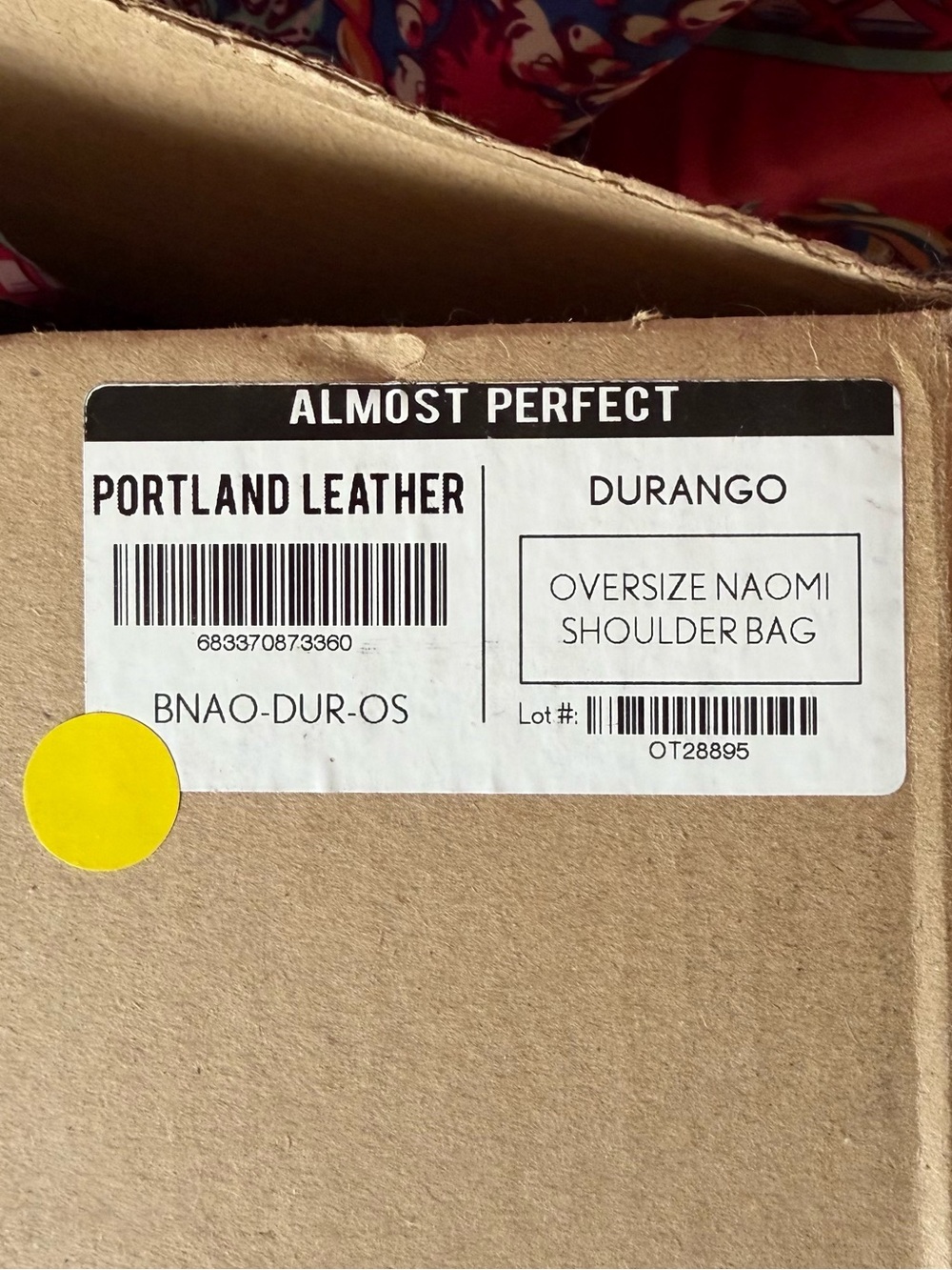 PORTLAND LEATHER COMPANY AP OVERSIZED NAOMI IN LIMITED EDITION DURANGO - Picture 7 of 15